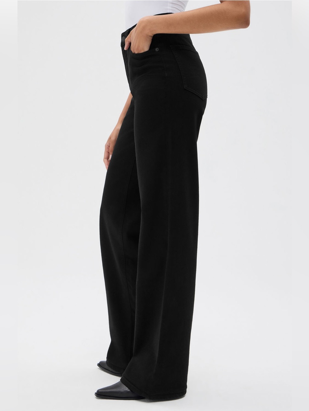 HIGH RISE WIDE LEG JEANS - Picture 4 of 15